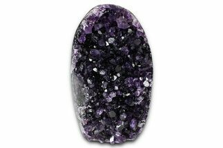Free-Standing Dark Amethyst Crystal Cluster - Uruguay #373167
