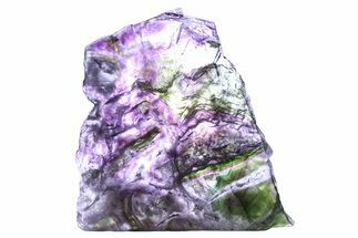Colorful Polished Fluorite Slab - China #374369