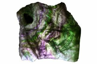 Colorful Polished Fluorite Slab - China #374388