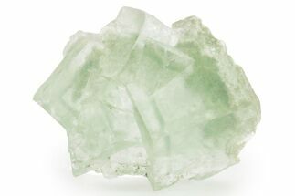 Green Cubic Fluorite Crystals with Phantoms - China #375104