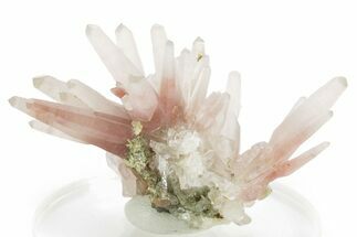 Hematite Quartz Crystals with Lustrous Epidote - Peru (New Find) #375561