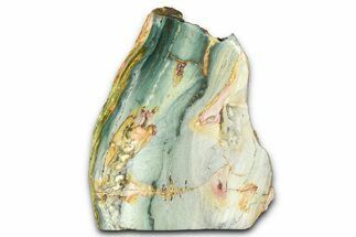 Freestanding Gary Green Jasper (Larsonite) Bog Wood - Oregon #377822