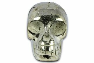 Gleaming Pyrite Skull - Peru #378791