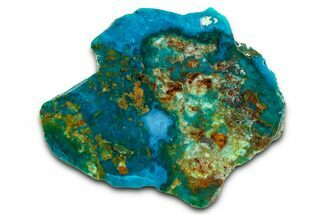 Polished Chrysocolla Section - Bagdad Mine, Arizona #378874