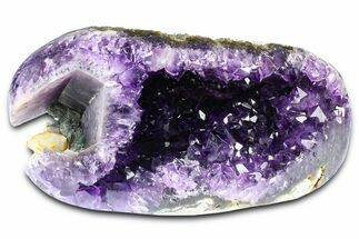 Sparkly, Dark Purple Amethyst Geode - Uruguay #378152
