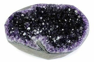 Wide, Deep Purple Amethyst Geode - Uruguay #379375
