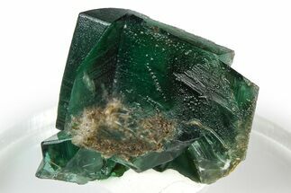 Fluorescent Green Fluorite Twins - Diana Maria Mine, England #379551