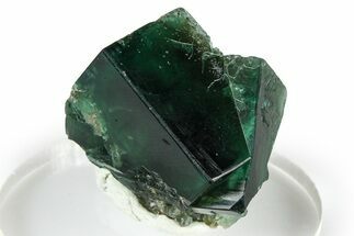 Fluorescent Green Fluorite Twins - Diana Maria Mine, England #379695