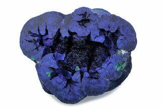 Vivid Blue Cut/Polished Azurite Nodule - Siberia #379848
