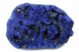 Vivid Blue Cut/Polished Azurite Nodule - Siberia #379946