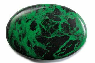 Polished Green Uvarovite Garnet Stone - Russia #380130