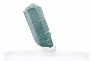 Lustrous Blue-Green Fluorapatite Crystal - Russia #380219