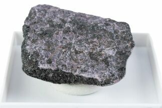 Violet Kammererite on Massive Black Magnesiochromite - California #380082