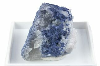Brilliant Blue Dumortierite with Milky Quartz - Brazil #380119