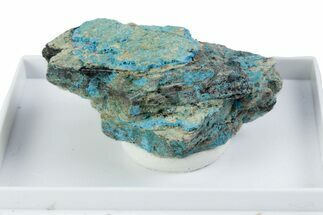 Sky-Blue Decrespignyite-(Y) on Rock - Paratoo Mine, Australia #380191