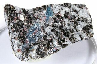 Fluorescent Kyanite & Garnet in Biotite-Quartz Schist - Russia #380660