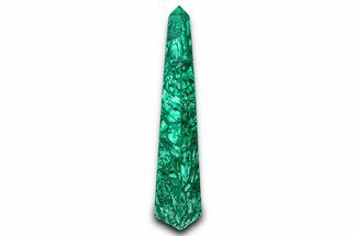 Tall Polished Malachite Obelisk - DR Congo #381143