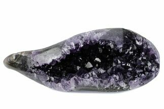 Wide, Sparkling Purple Amethyst Geode - Uruguay #379328
