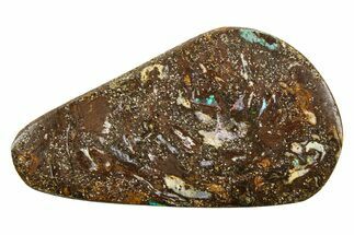Colorful Polished Boulder Opal Specimen - Queensland, Australia #381835
