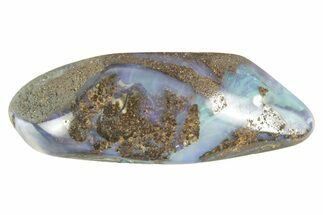 Colorful Polished Boulder Opal Specimen - Queensland, Australia #381770