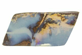 Flashy Polished Boulder Opal Specimen - Queensland, Australia #381772