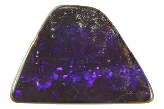 Deep Purple Polished Boulder Opal - Queensland, Australia #381937