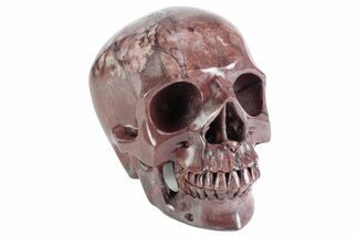 Realistic Red Picture Jasper Skull #382028