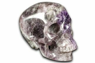 Realistic Chevron Amethyst Skull #382146