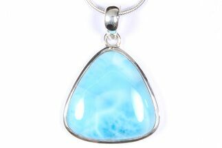 Stunning Larimar Pendant (Necklace) - Sterling Silver #382316