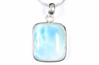 Stunning Larimar Pendant (Necklace) - Sterling Silver #382377