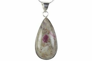 Pink Tourmaline (Rubellite) and Quartz Pendant - Brazil #376998
