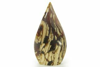 Polished Indonesian Blue Amber Flame #383339