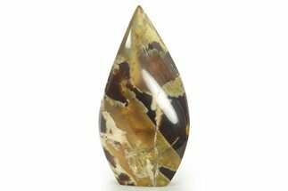 Polished Indonesian Blue Amber Flame #383349
