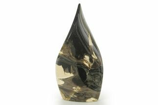 Polished Indonesian Blue Amber Flame #383354